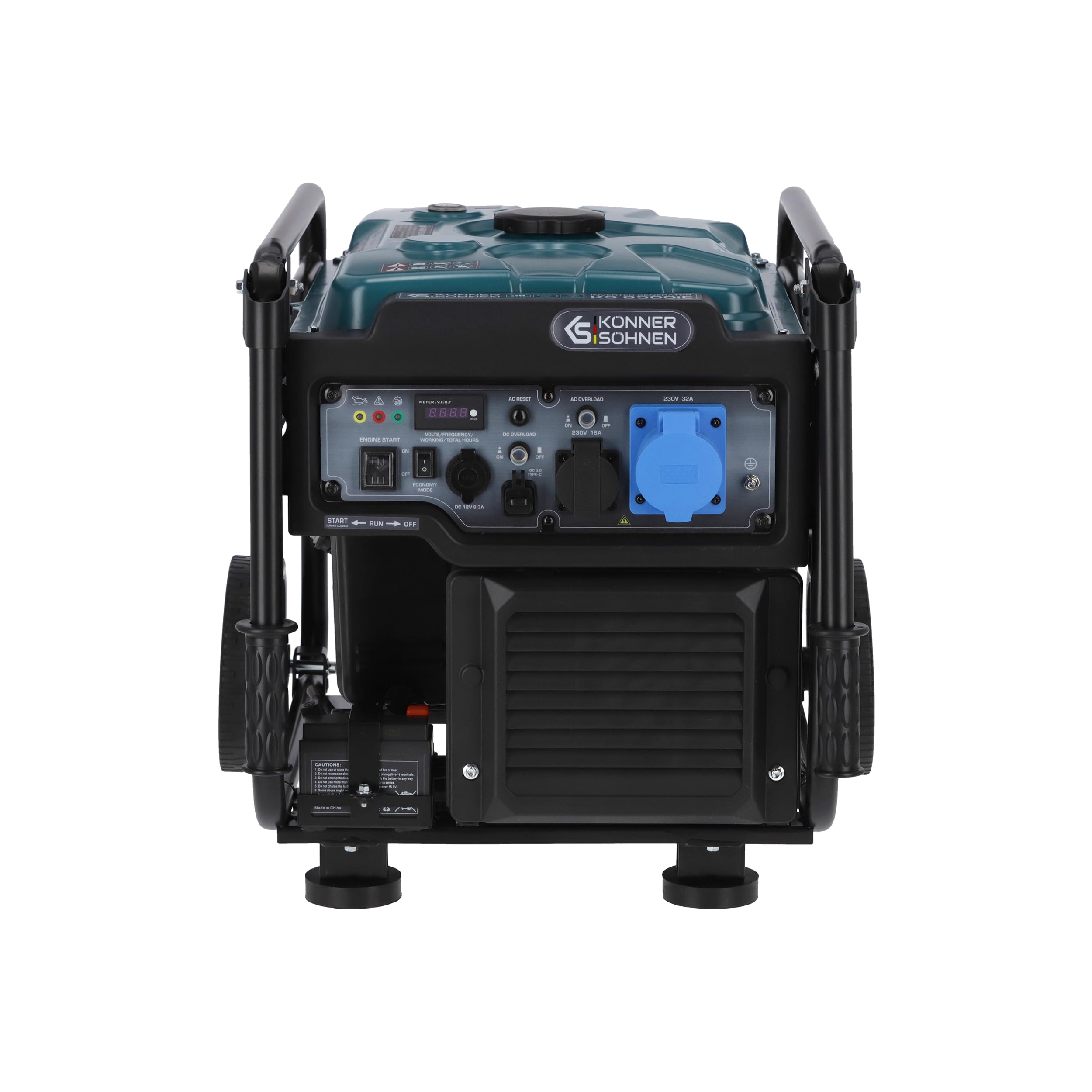 K&S Könner&Söhnen KS 6500iE generator inwertorowy 6500 W, z rozruchem elektrycznym, trybem ekologicznym, wyświetlaczem LED | agregat prądu awaryjnego do wrażliwych urządzeń do domu, na budowę