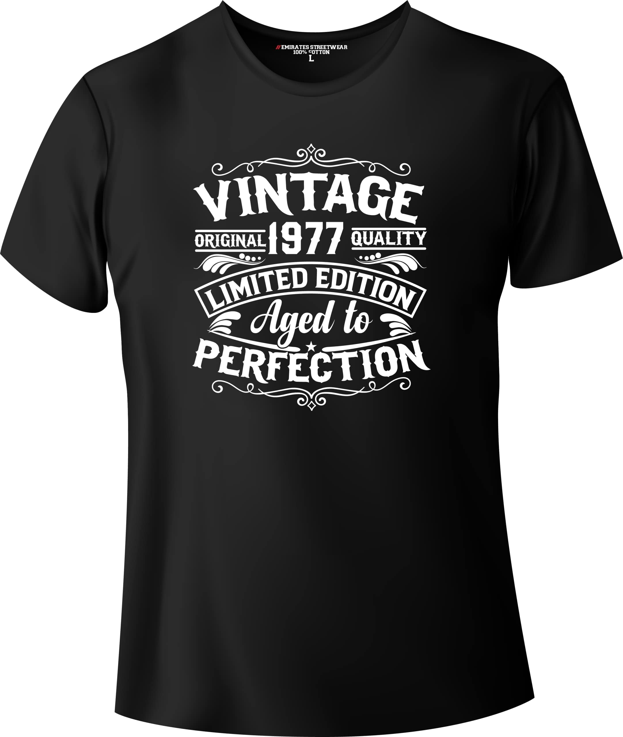 Emirates StreetwearAged To Perfection 1977 - Unisex Birthday T-Shirt Men Women Tee