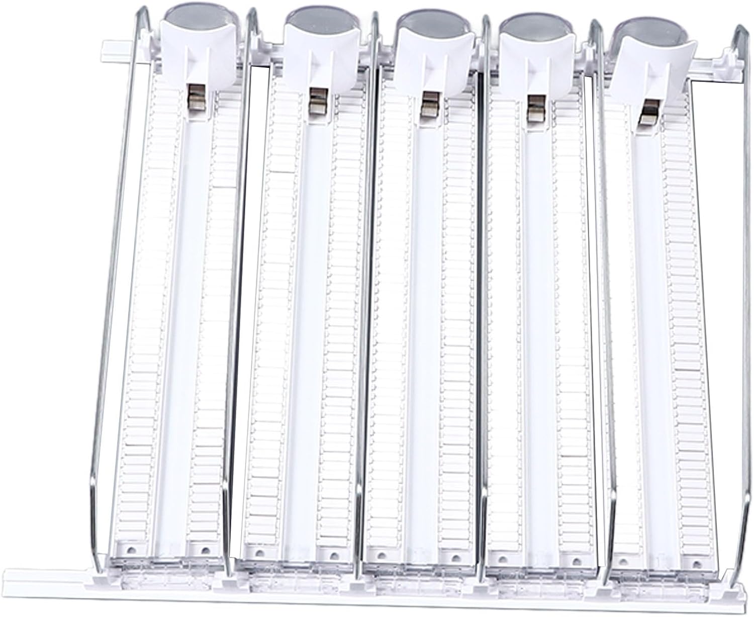 Drink Dispenser For Fridge, Fridge Drink Dispenser Soda Can Organizer Adjustable Drink Organizer Self Pushing Soda Can Dispenser 38cm for Beer Soda Can (5PCS)