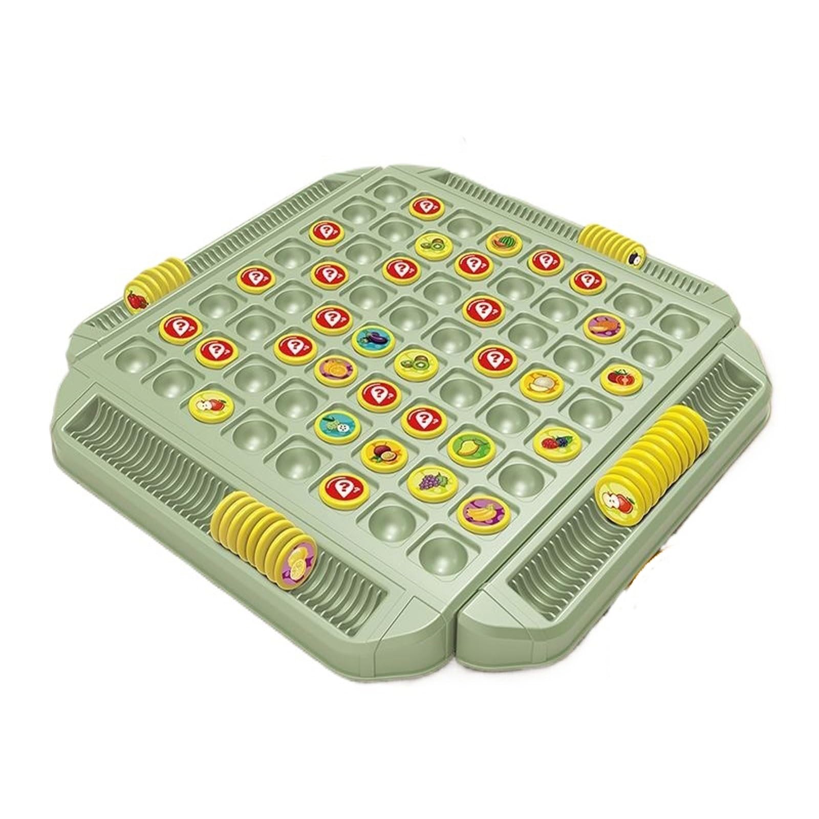 Jeu de société de Correspondance de mémoire Fruit Flip Chesses échecs | For les activités préscolaires en famille for les garçons et les filles, jouet de voyage