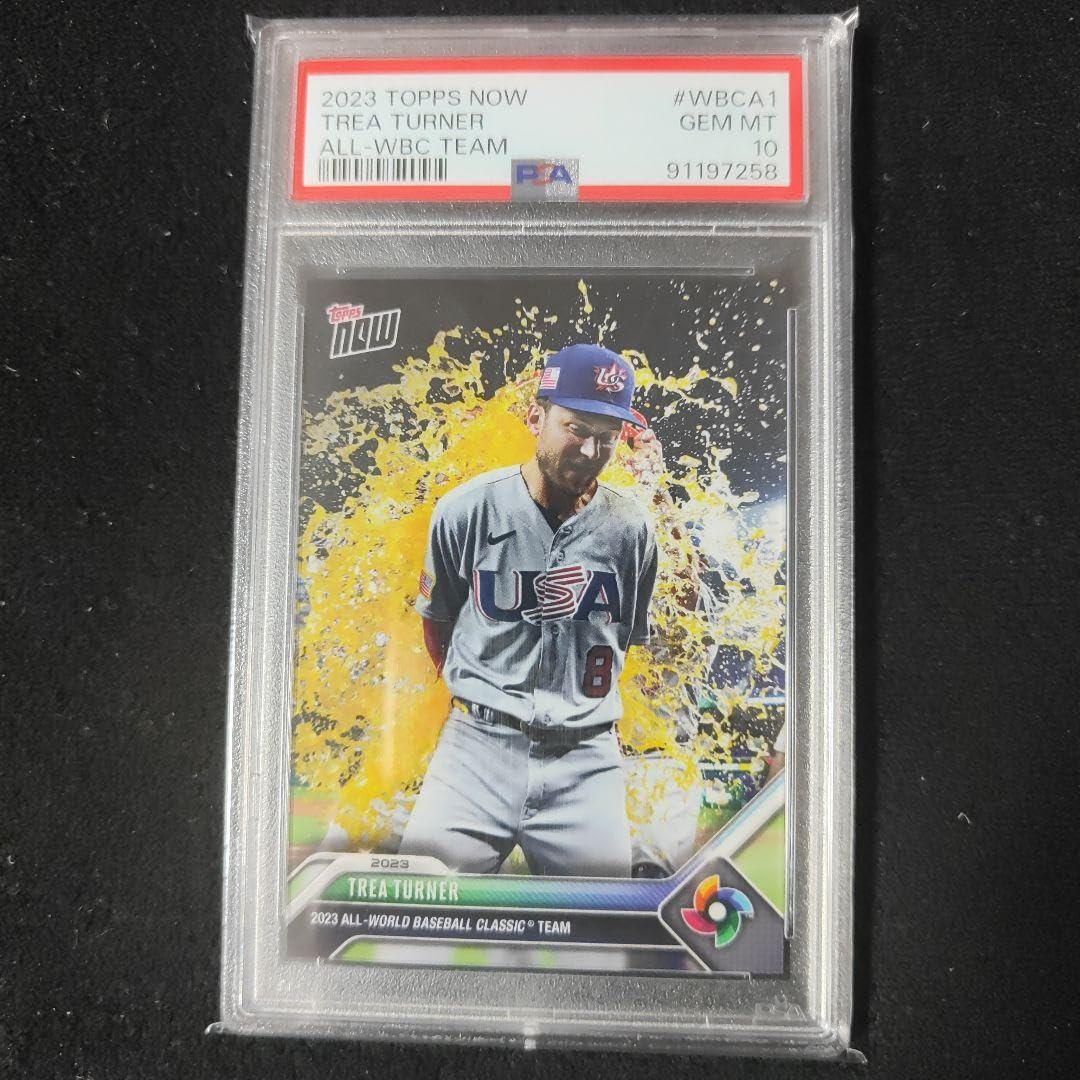 Amazon.co.jp: psa10 Topps now wbc Trea Turner トレイ