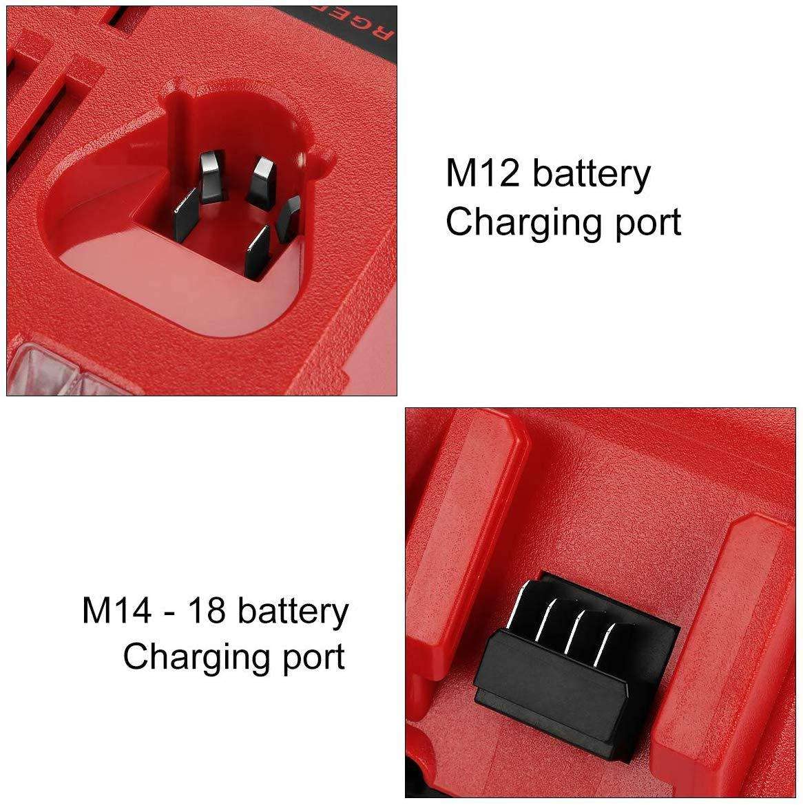 Bateria narzędziowa 18V 5.0Ah do Milwaukee M18 48-11-1828 48-11-1840 C18B M18BX Li18B4 M18 XC z ładowarką Milwaukee M12 M18