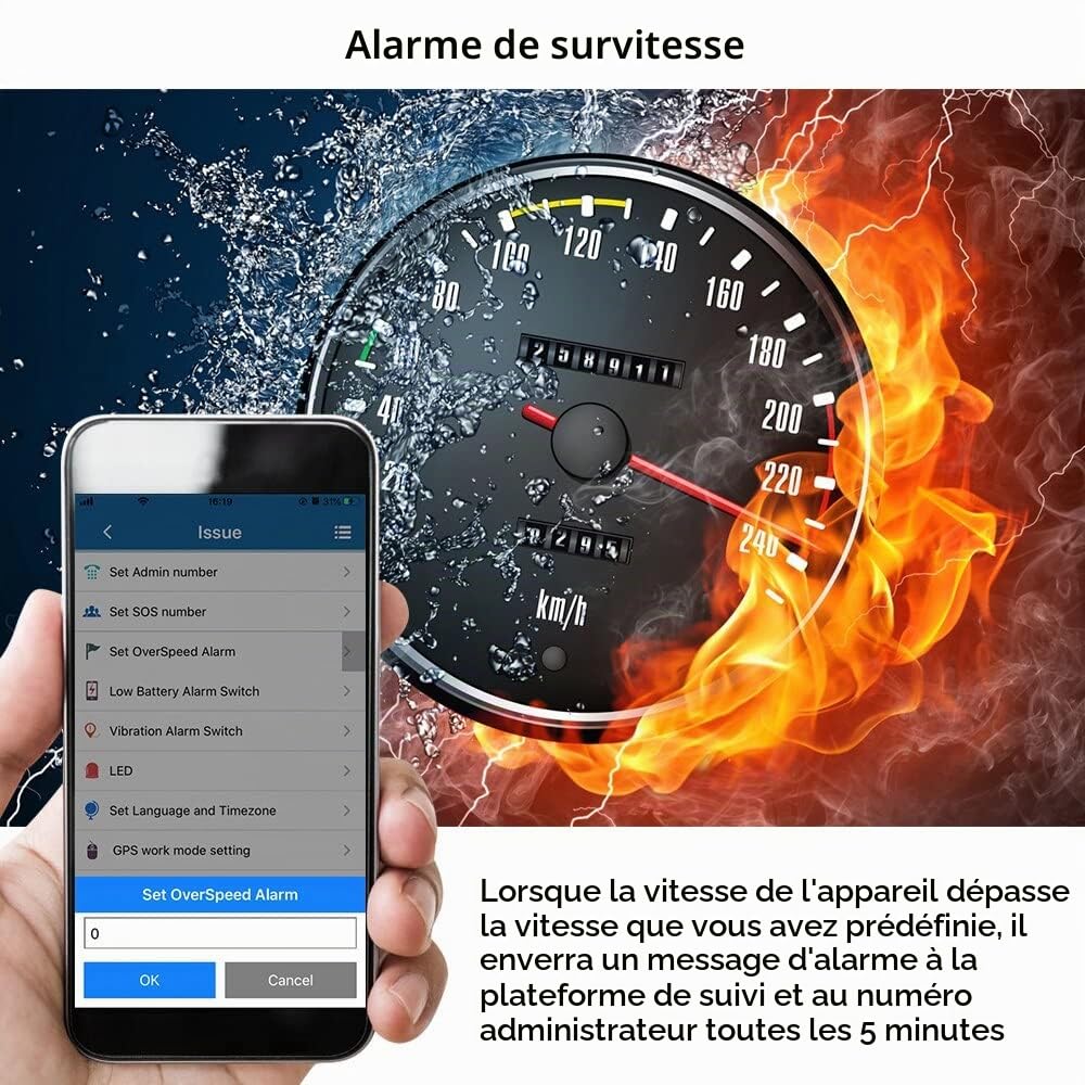 Traceur GPS Voiture 4G sans Carte Sim Magnétique Antivol Puissant Positionnement en Temps Réel 5m 80 Jours Veille Tracker GPS Etanche pour Motos Camions Camping TK915-4G