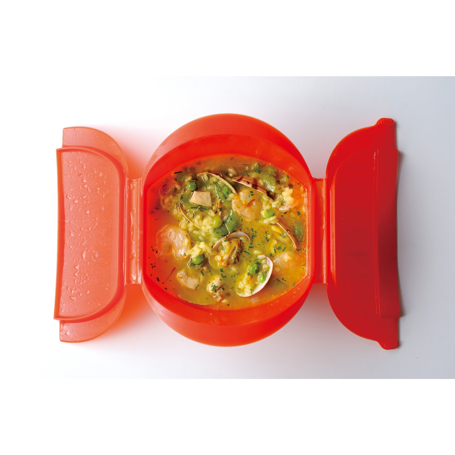 Amazon｜ルクエ スチームケース おじや カシス 62108｜電子レンジ調理