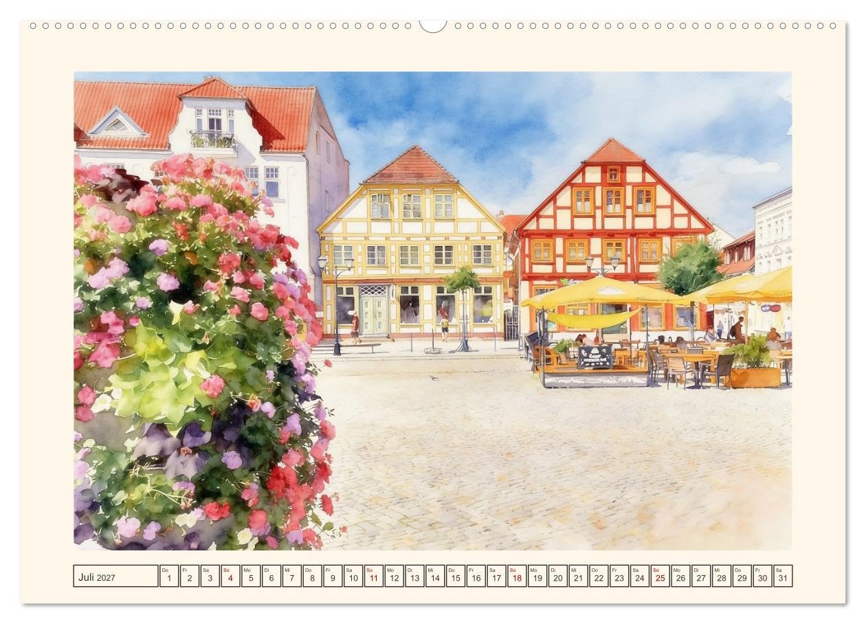 CALVENDO · Zauberhaftes Mecklenburg-Vorpommern (Kalender 2027) | DIN A2 Querformat · Premium-Wandkalender · zauberhafte Stadtkerne