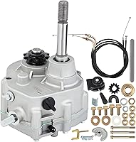 VEVOR Go Kart Forward Reverse Gearbox TAV2 30 Series, 10T #40/41 12T #35 Sprockets, 2-13HP Engines, 3 Shift Modes Transmission Kit
