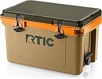 RTIC Ultra-Light 32 Quart Hard Cooler: 30% Lighter, 2.5" Insulation, 48-Can Capacity for Camping, Beach, Fishing
