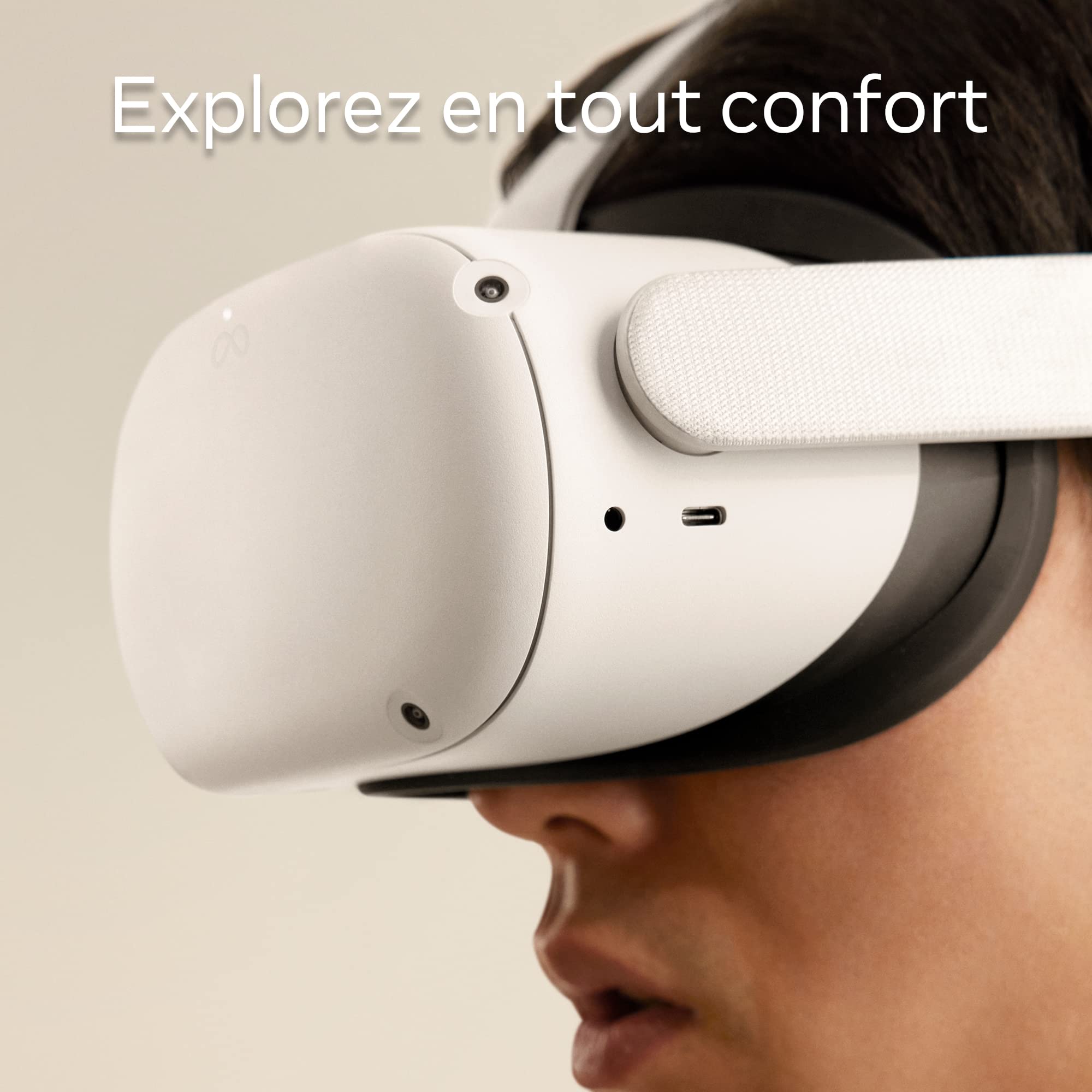 Meta Quest 2 — Casque de Réalité Virtuelle Tout-en-un Dernière Génération 128 Go
