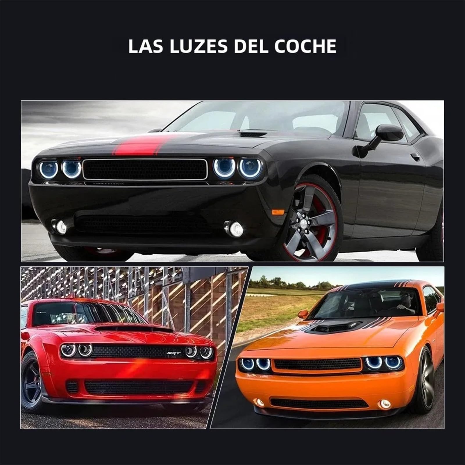 Luce Guida Diurna Per Dodge Challenger 2008-2014 LED-Faro da lavoro