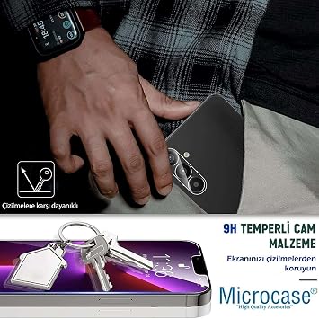 Microcase Huawei Nova 14 Pro Privacy Gizlilik Filtreli Tam Kaplayan Tempered Cam-AL3125