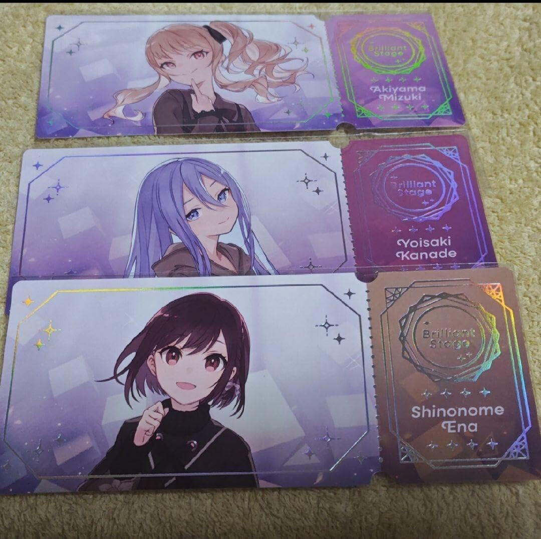 コネクトライブ チケット風カード 東雲絵名 宵崎奏 暁山瑞希 プロセカ 特典