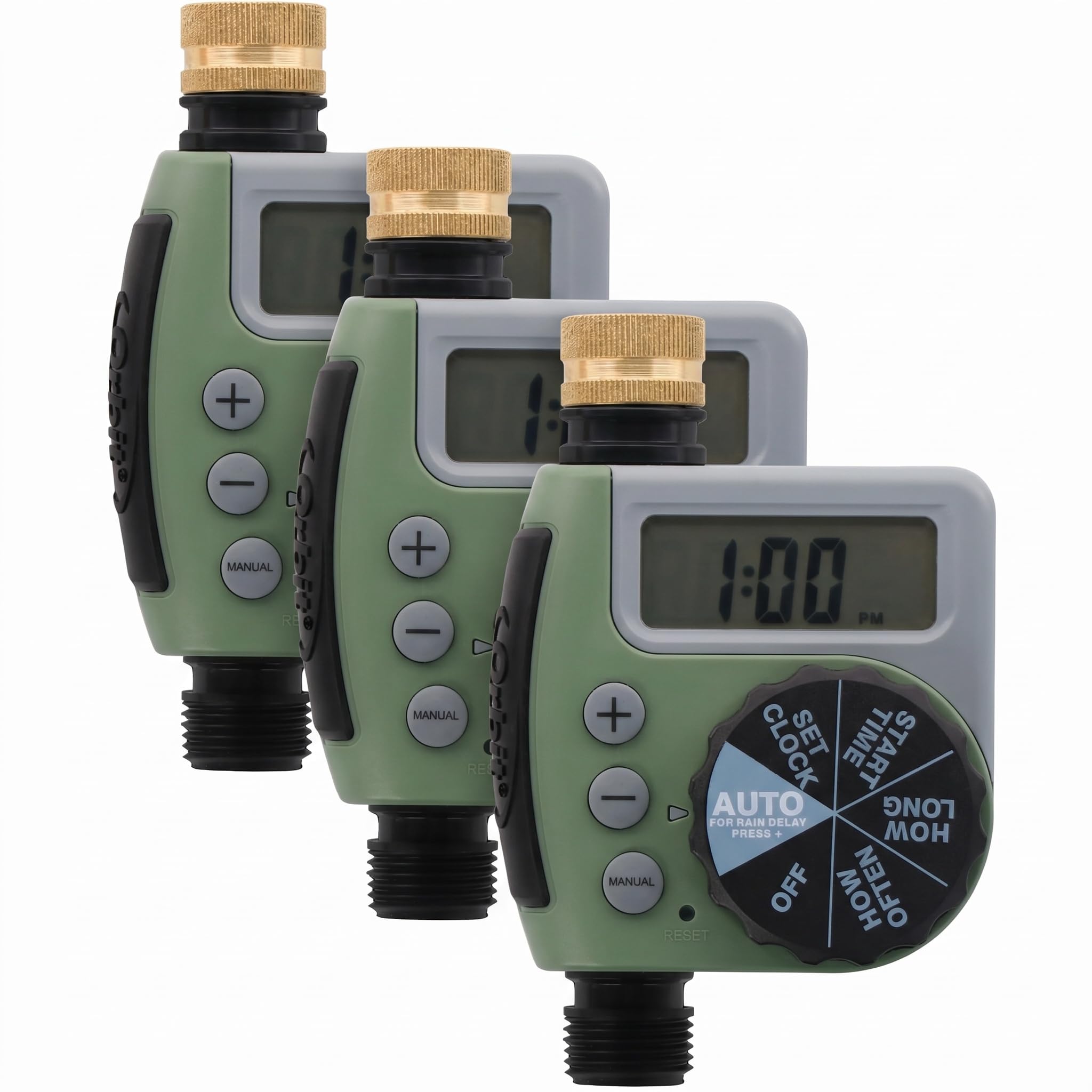 Orbit 62056 One Outlet Single-Dial Hose Faucet Timer (Pack of 3)