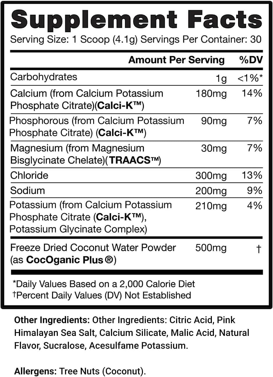 Hydrate Powder Mojito Blast CoffeeOverCardio (30 Servings) - Hydration Supplement, Electrolyte Powder, Sugar Free, Keto Friendly, with Pink Himalayan Salt and CocOganic Coconut Water