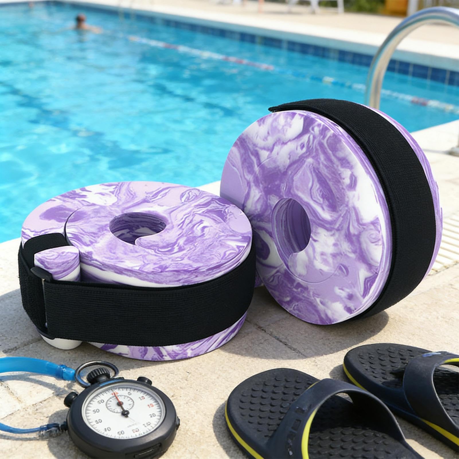 Bouées Aquatiques,Ceinture d'apprentissage Souple et réglable Ergonomique | Flotteurs de Bras pour - pour lac, rivière, Fitness, entraînement, Exercice, Jeux, et Adultes