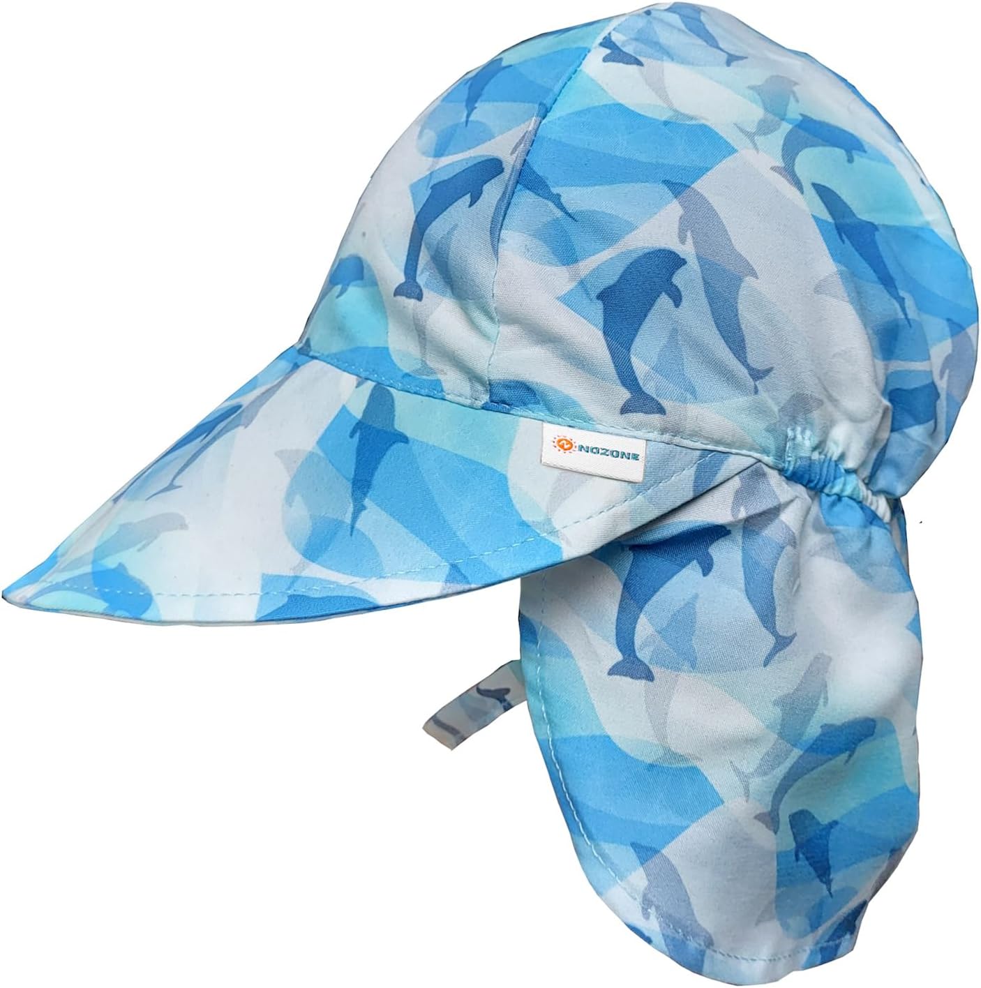 Nozone Better Baby Flap Sun Hat, Wide Brim Breathable Beach Hat with Adjustable Strap, UPF 50+ Protection