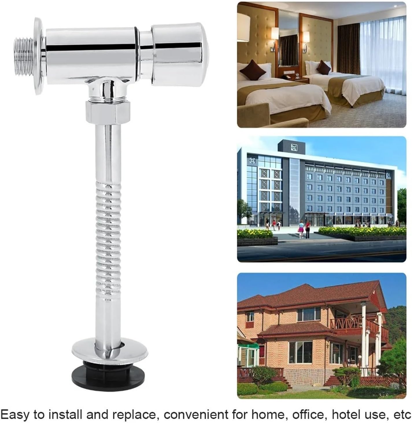 Manual Urinal Flushometer 1pcs DN15 Toilets Urinal Manual Pressure Flush Valve Home Hotel Office Bathroom Accessories