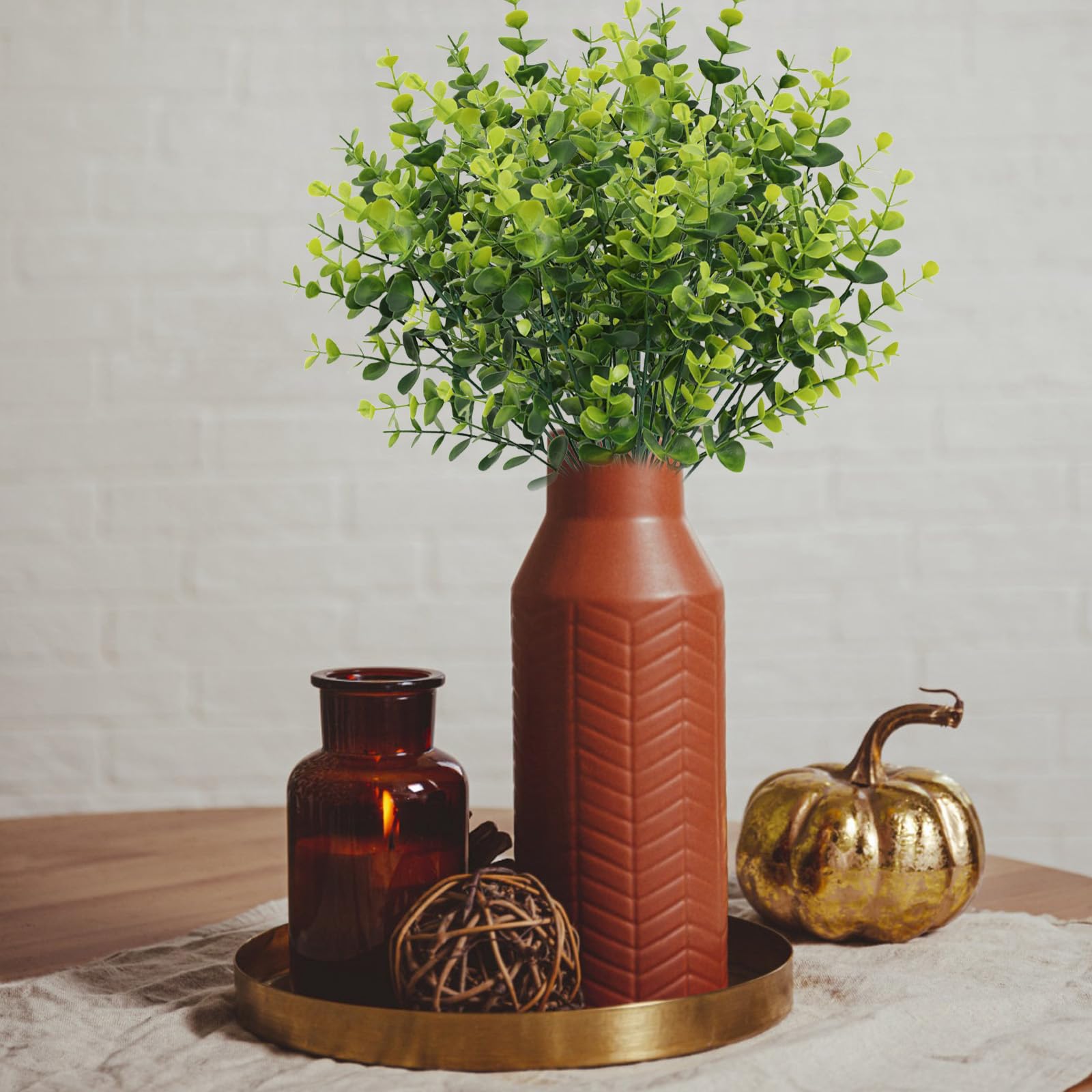 astylishome Artificial Plants Indoor for Shelves Fake Mini Faux Plant for Room Decor Home Kitchen Garden Office Indoor and Outdoor Decoration 2710 - Image 4