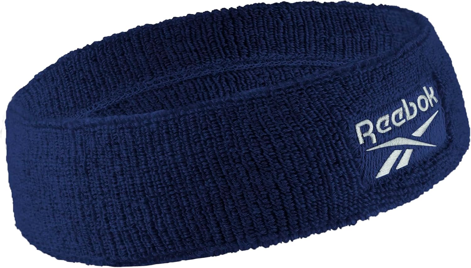 1pc Unisex 2.25in Wide Workout Headband w/Stay Dry Technology, Terry Cloth Band Moisture-Wicking Fabric | Quality Gym Hair Accessories for Active Comfort-Reebok