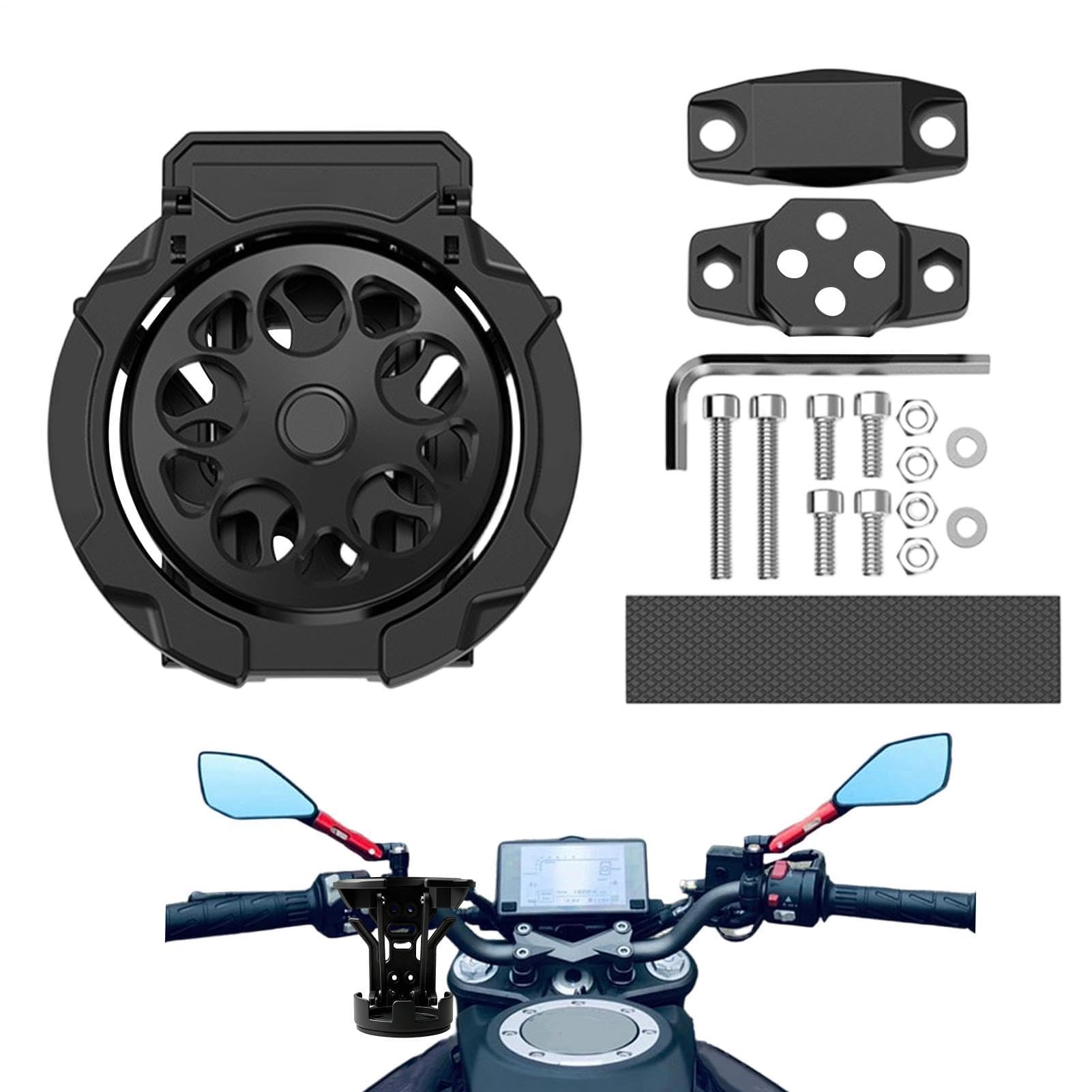 Porte-gobelet de moto rotatif à 360° pliable pour VTT et vélo de ville