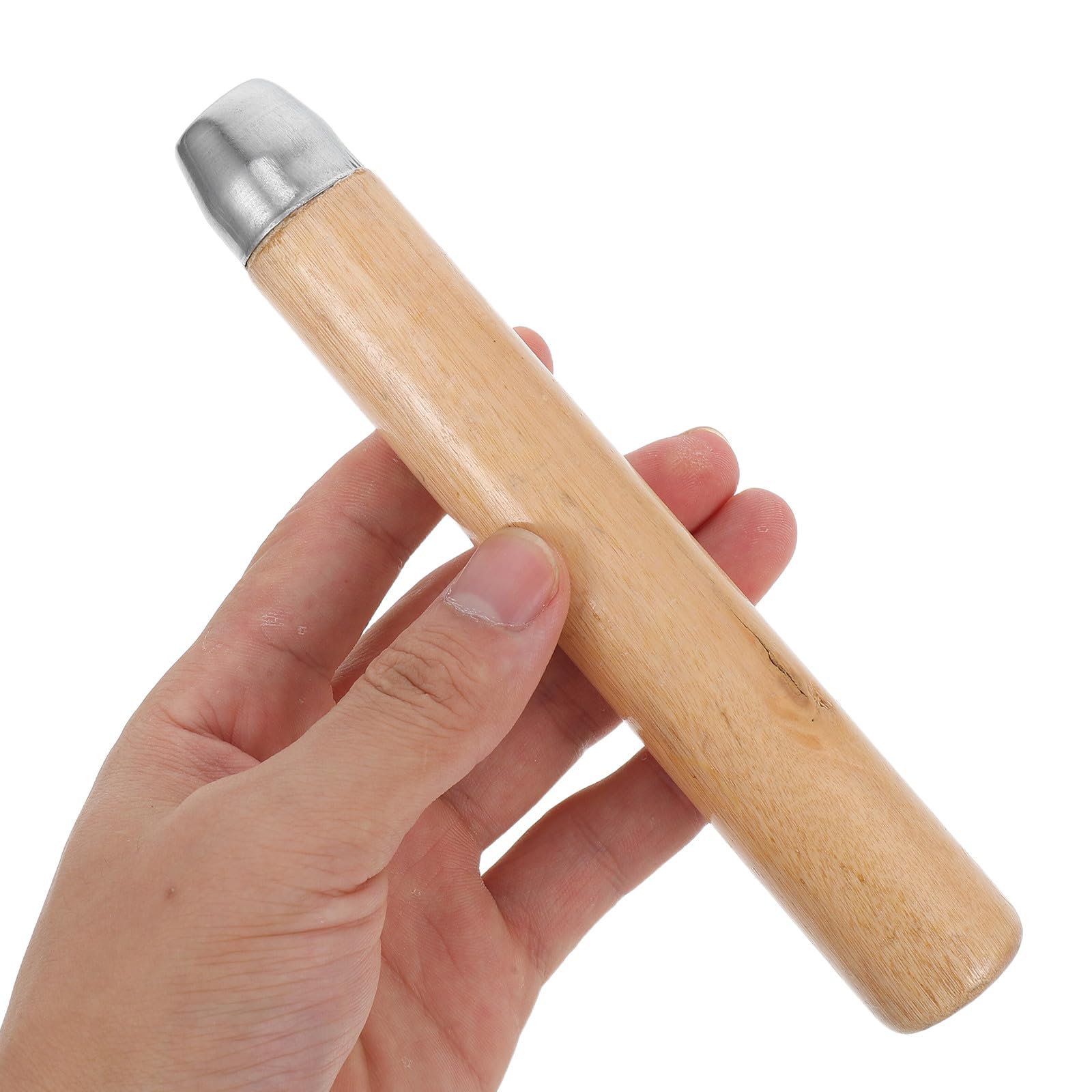 Juego de 2 asas de lima de madera maciza de 8 mm con agujero redondo, mango ergonómico para herramientas de carpintero, accesorio versátil para limas de madera DIY