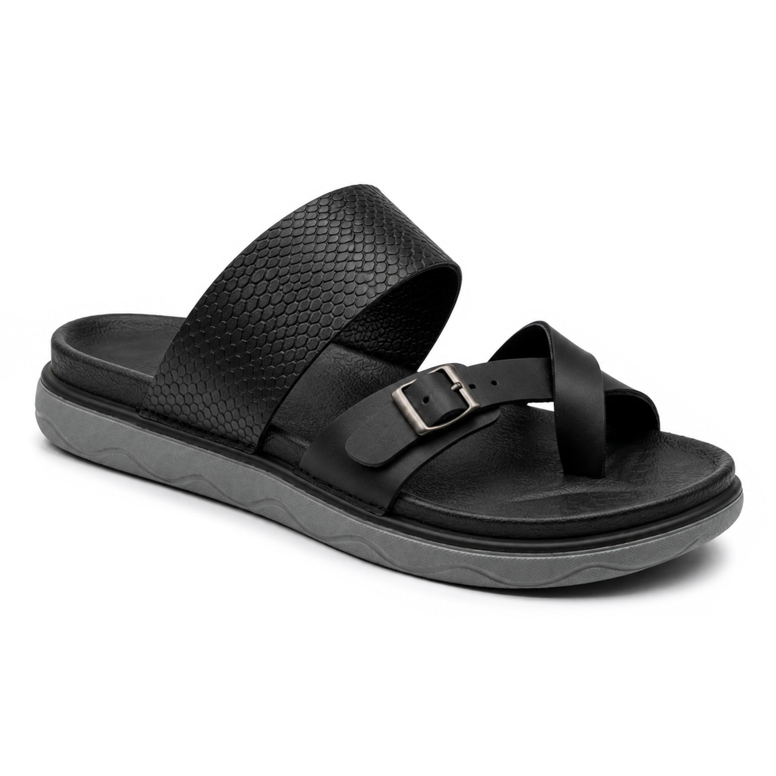 layasa Men Slipper | Comfort Flip Flop Slides | Synthetic Leather Sandals For Men | Airmix Sole For Walking Feel Comfort-picture-37