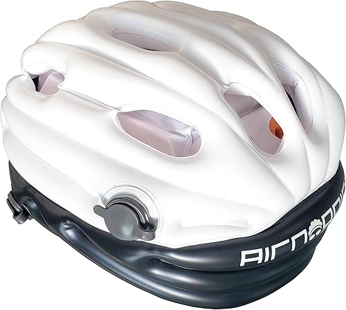 Miniatura 6 de Airnoggin - Casco inflable, plegable y portátil para adultos para ciclistas y scooters