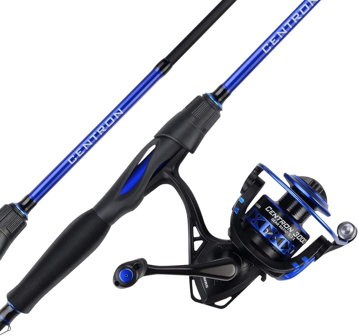 KastKing Centron Fishing Rod and Reel Combo, Spinning &amp; Baitcasting Combos, IM6 Graphite 2Pc Blanks, Stainless Steel Guides with Ceramic Rings, Contoured EVA Handles &amp; Fighting Butt