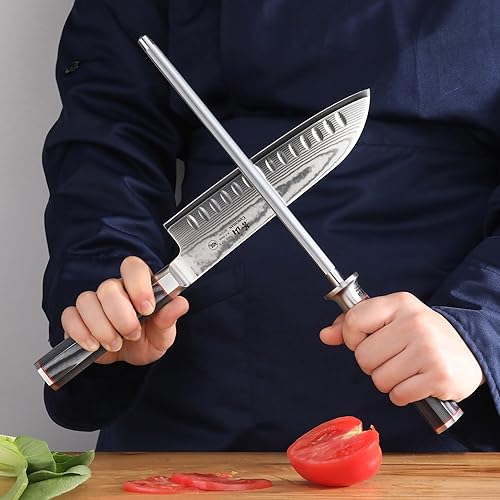 Miniatura 6 de Cangshan Serie YARI de acero afilado de alto carbono de 9 pulgadas