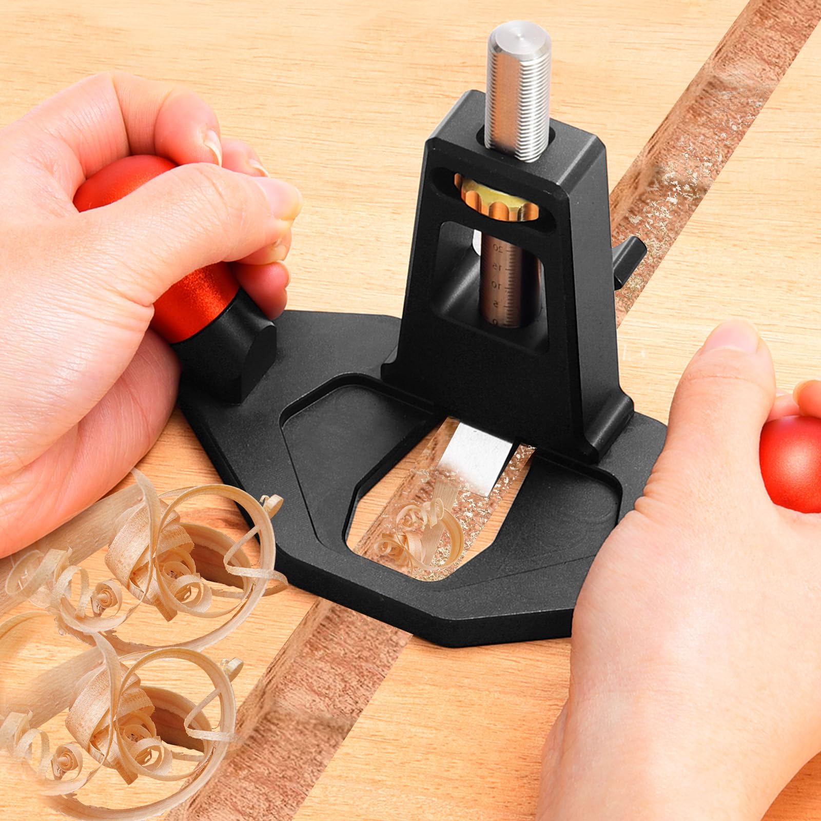Pialletto A Mano per Legno,Pialla per Legno,Aereo Del Router Regolabile Rasoio per Legno per Lavori Di Falegnameria, Rifilatura, Piallatura E Levigatura Di Superfici.
