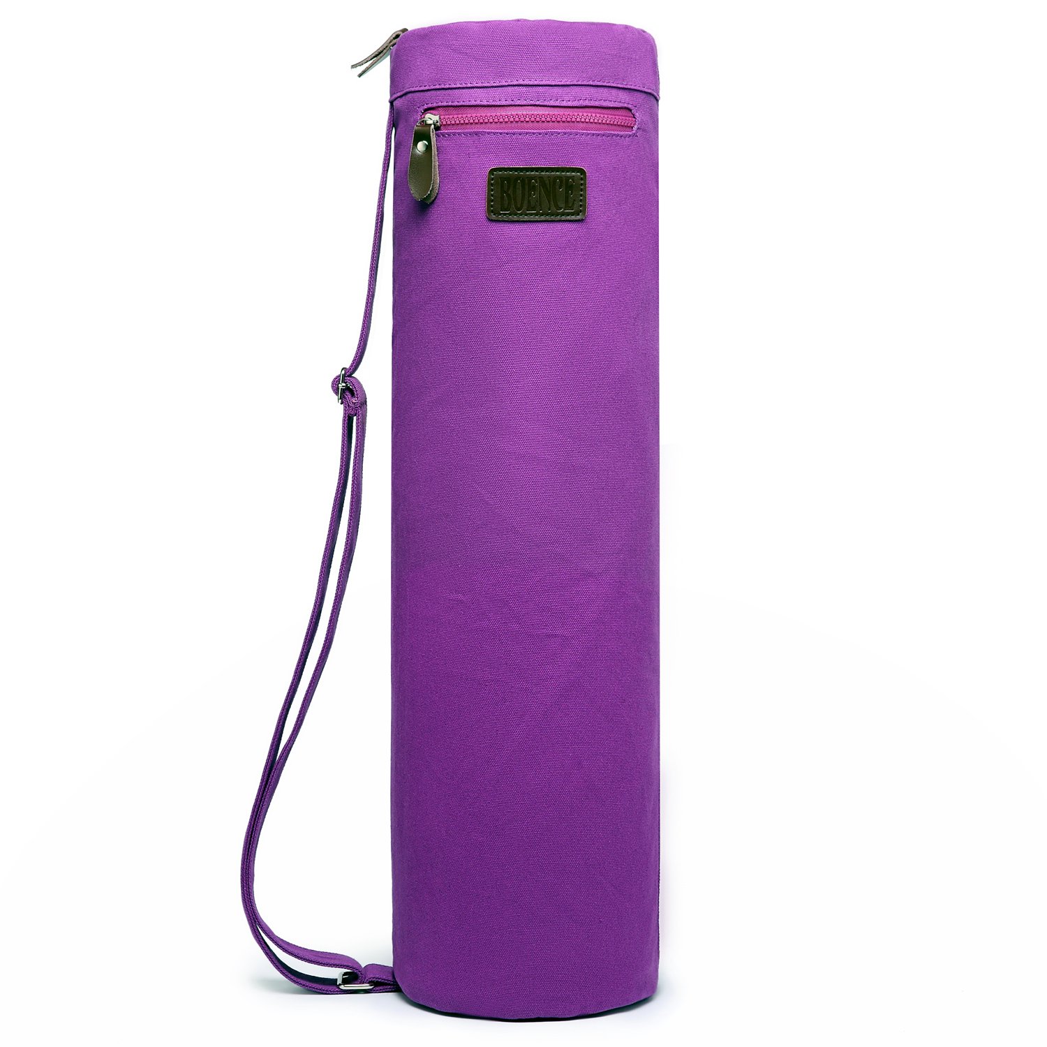 Yoga Mat Bag, Full Zip Exercise Yoga Mat Carry Bag with Sturdy Canvas, Smooth Zippers, Adjustable Strap, Large Functional Storage Pockets - Fits Most Size Mats