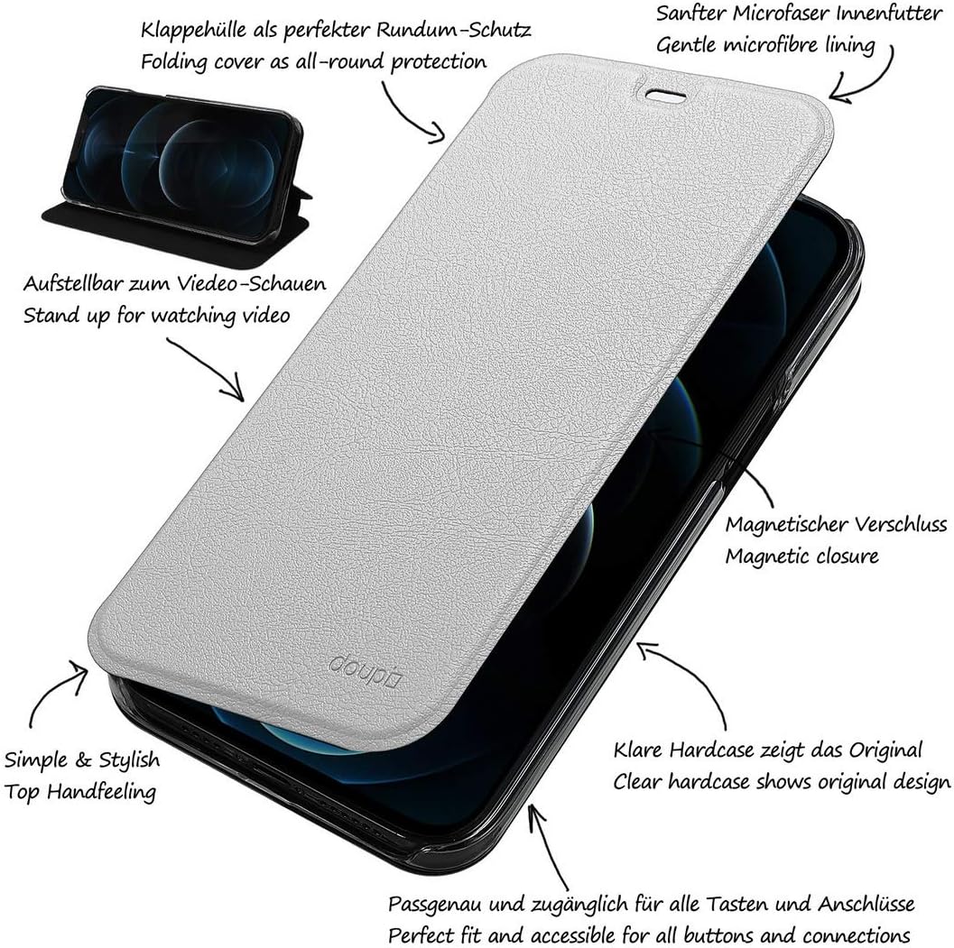 doupi FlipCase for iPhone 12 / iPhone 12 Pro (6.1 inch) - Image 3