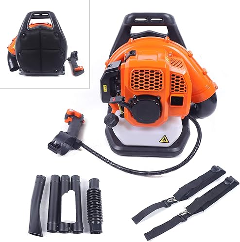 Miniatura 4 de EB808 - Soplador de hojas de gas - Soplador de hojas de gas de 54 CC de dos tiempos - Soplador de hojas de 1.25 Kw a gas - para cuidado del césped,