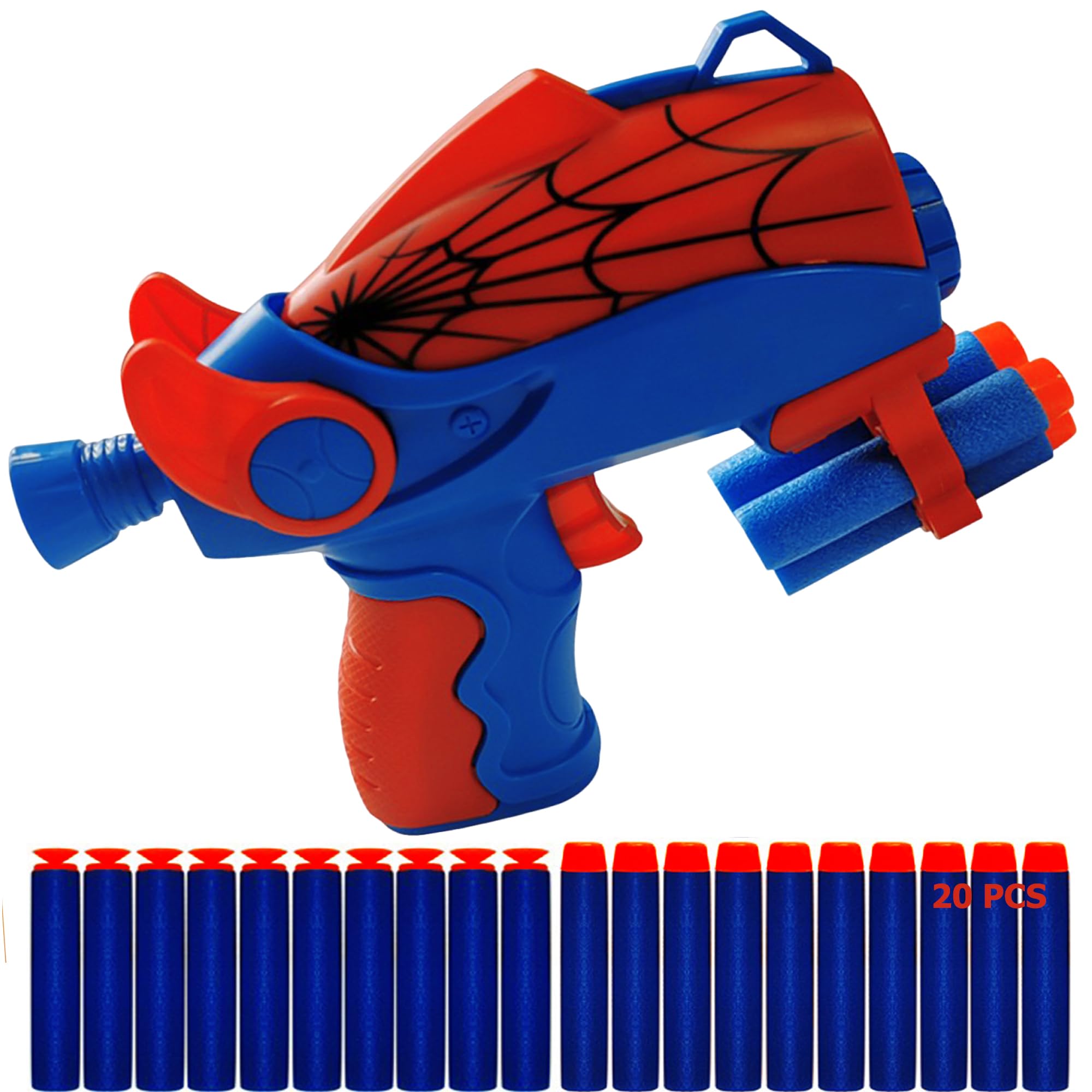 Shooter Gun Toys for Kids - Gun Toys Kids Boy Gift,Boys Gift Age 3 4 5 6 7 8 9 10 11 12, Game Shooting Gift for boy, Toys Set 2 Kinds Soft Bullets 20Pcs (1Pcs) — image 1