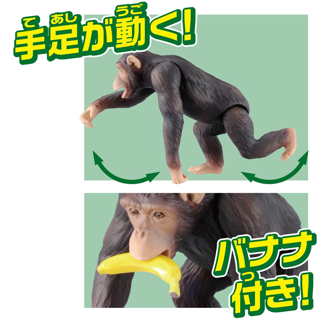 Amazon.co.jp: Takara Tomy Ania AS-14 Chimpanzy, Animal, Dinosaur