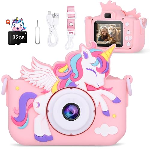 Alotwan Kids Camera Unicorn Girl Toys, Digital Camera for Kids