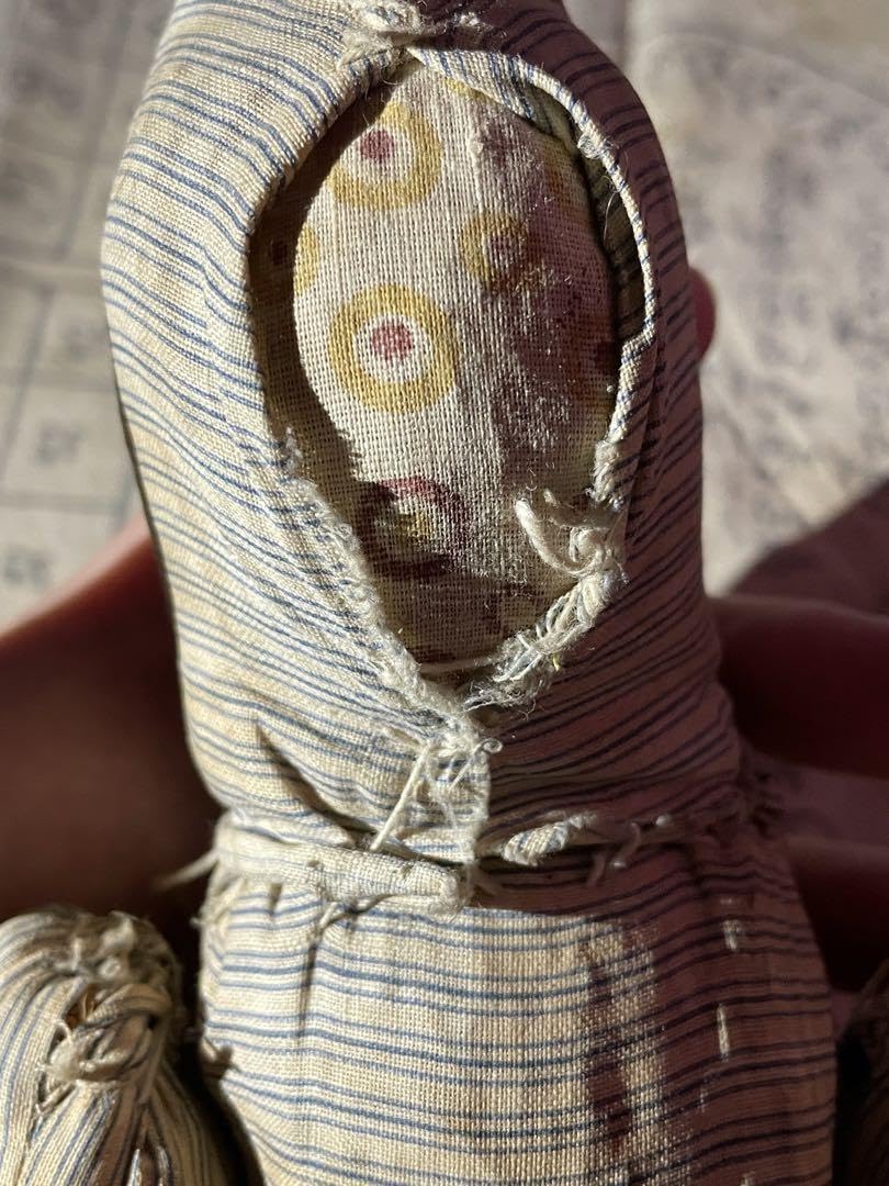 Amazon.co.jp: 呪物 布藁人形 アンティーク フォークアートドール 