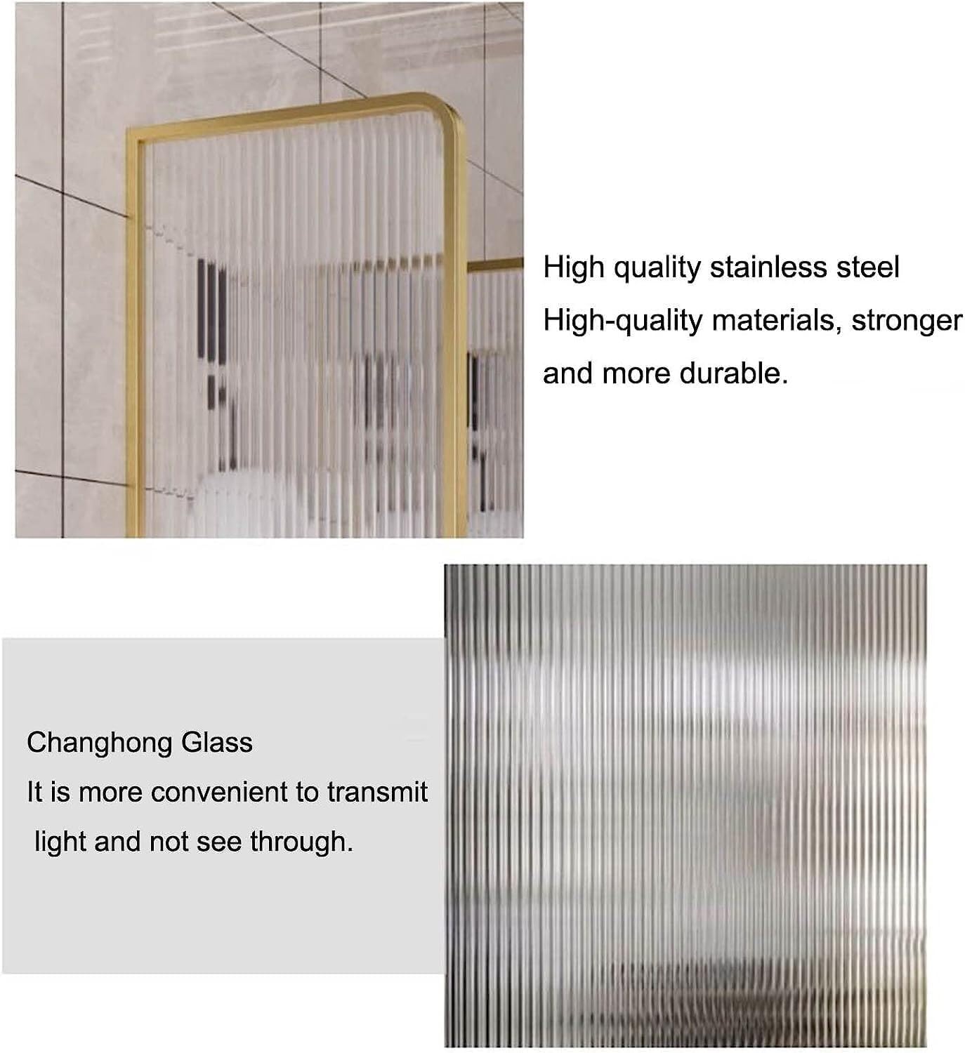 Mampara divisoria de pared para urinario masculino en baños comerciales, divisor de protección moderno con marco de acero inoxidable y vidrio templado translúcido, color negro - Paquete de 2