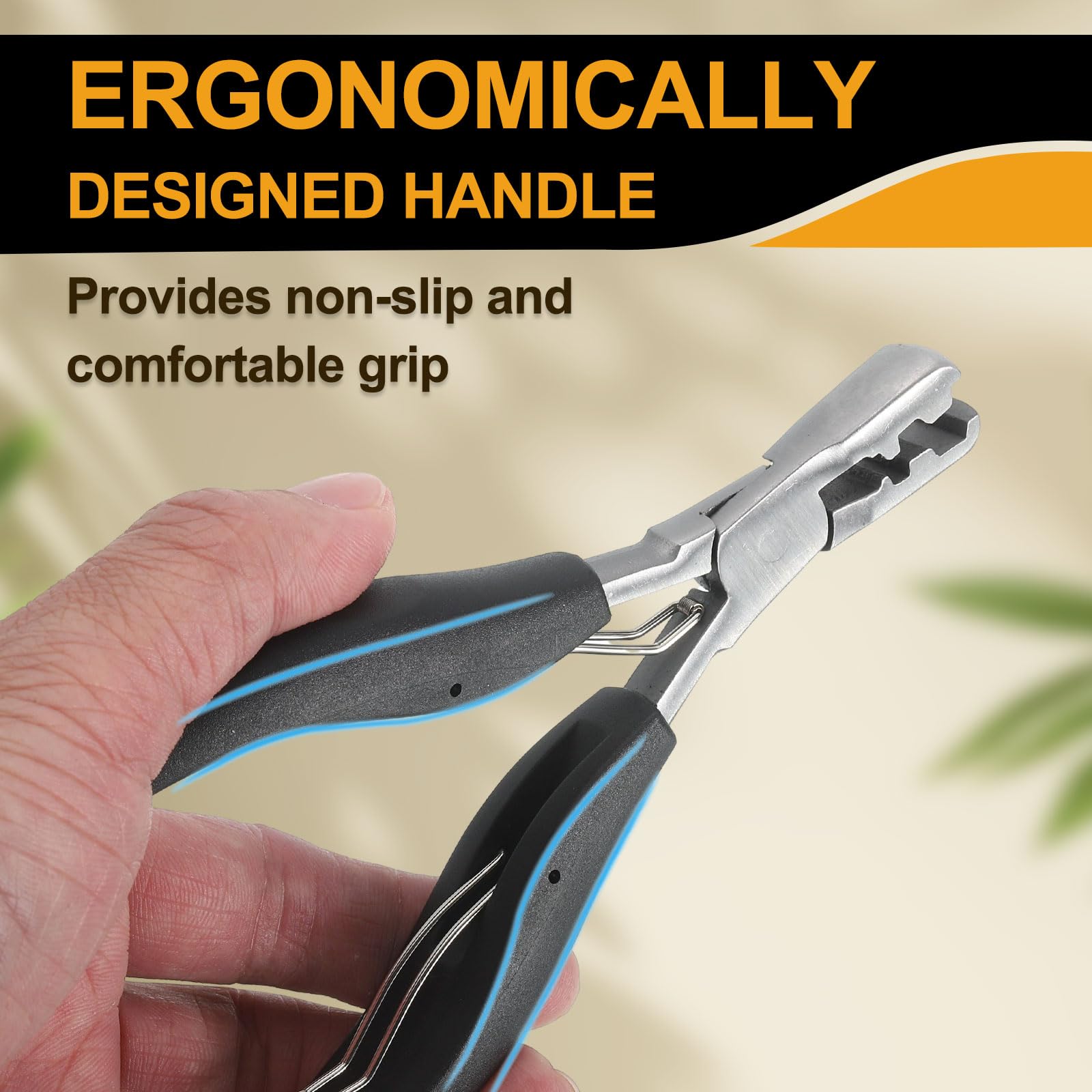 QUARKZMAN Pinze Per Estensioni Di Capelli A Fusione A Legame Piatto Da 5.7" Strumento Per Aprire E Rimuovere Estensioni Di Capelli Pre-Bondate Per Micro Anelli E Perline