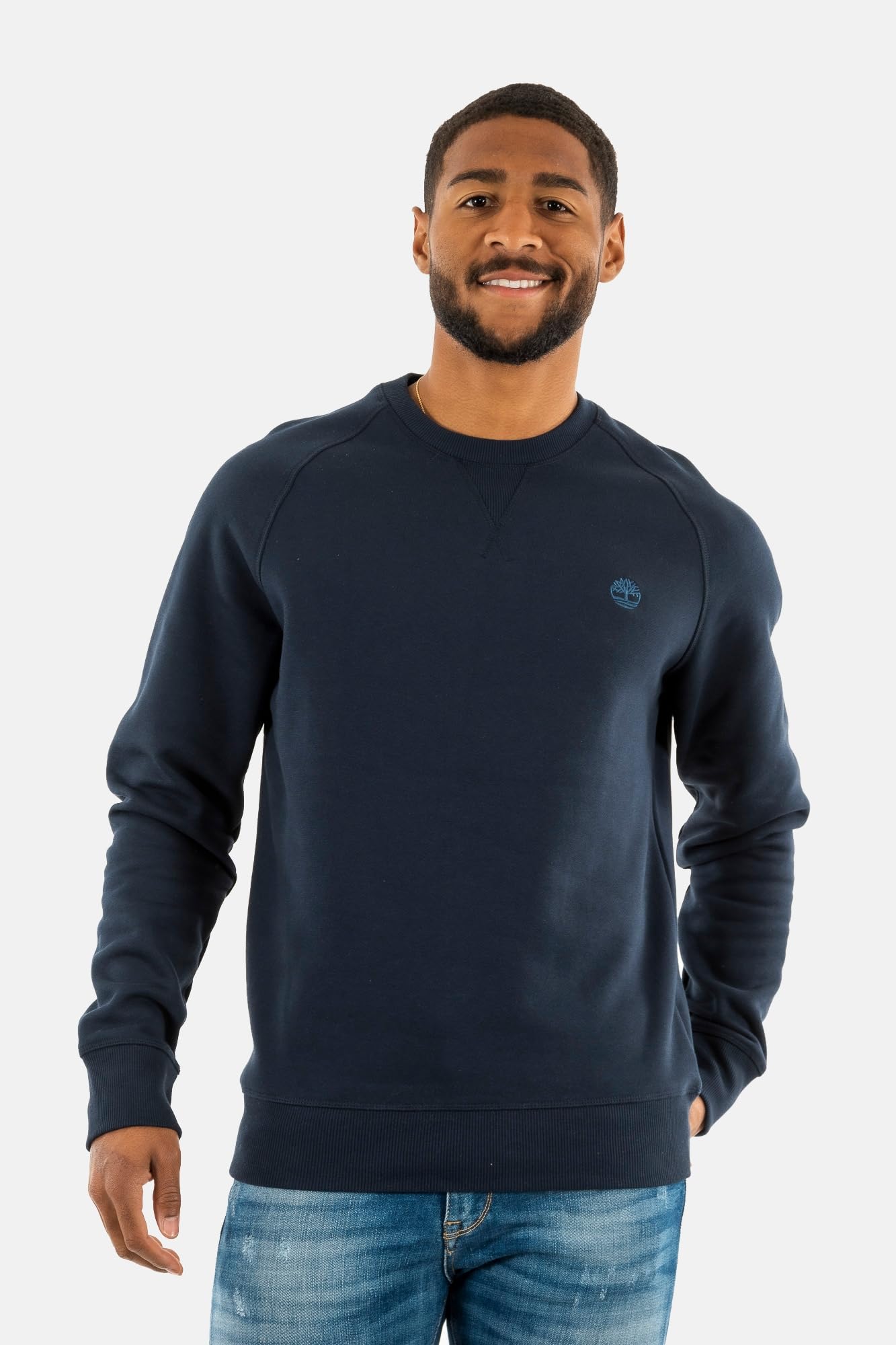 Timberland Felpa da Uomo Girocollo con Rovescio Spazzolato Exeter River Nera Codice TB0A2BNKX65
