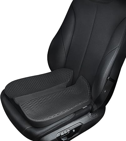 Amazon Co Jp Anzhixiu カーシートクッション 高さを上げるため短く人々 視界を広げる 3d V字型尾てい骨シートクッション ヒップ形状と車のシートの形状の両方にフィット 運転の疲労と圧力を軽減 ブラック 車 バイク