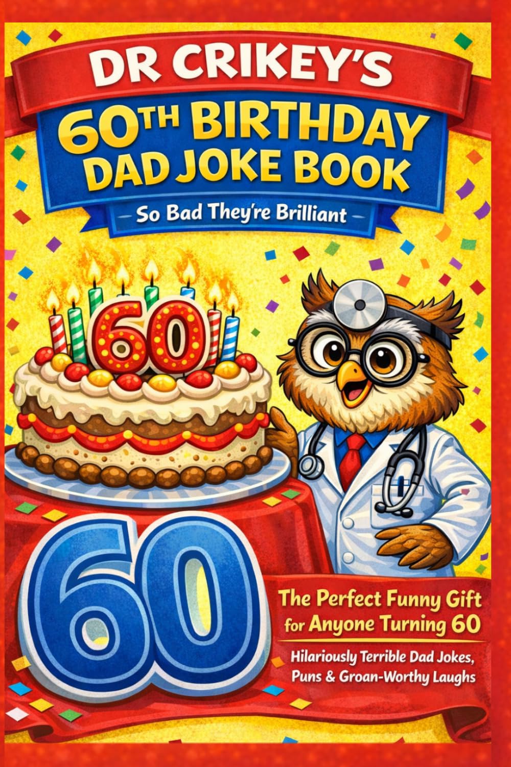60th Birthday Dad Joke Book: So Bad... They're Brilliant — The Official Milestone Edition by Dr Crikey (Dad Jokes by Dr Crikey)