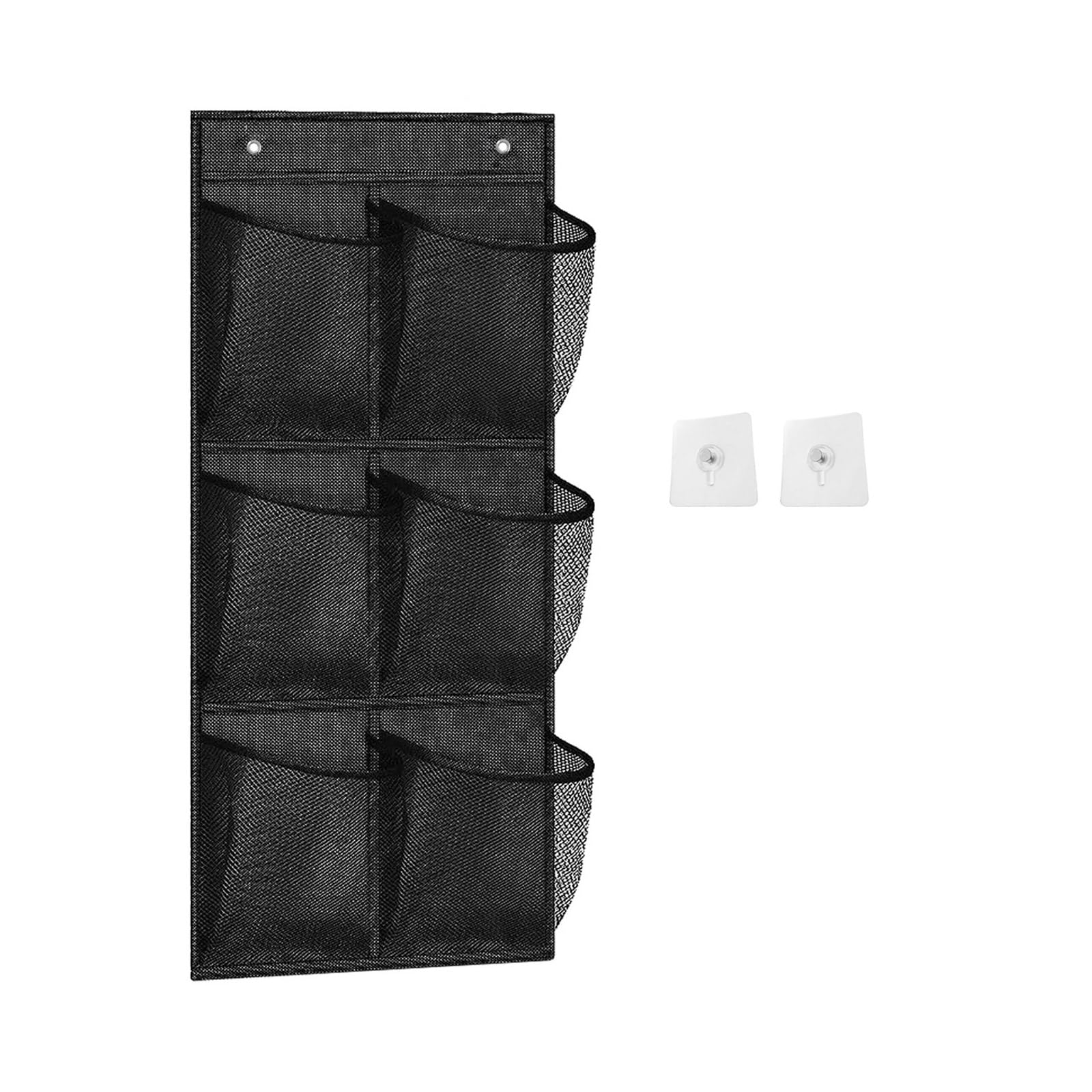 SueaLe Nonwoven Fabric Storage Bag Sturdy Nonwoven Fabric Hanging Storage Bag With 6 Compartments For Bathroom Or Closet Use Home Organizers For Bathroom