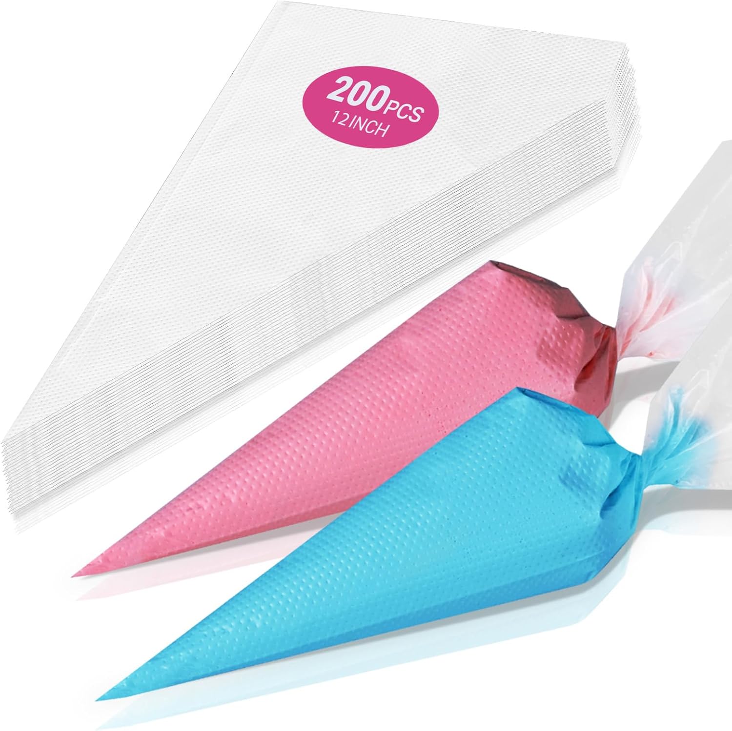 firstake Piping Bags 200pcs 12 Inch Disposable Piping