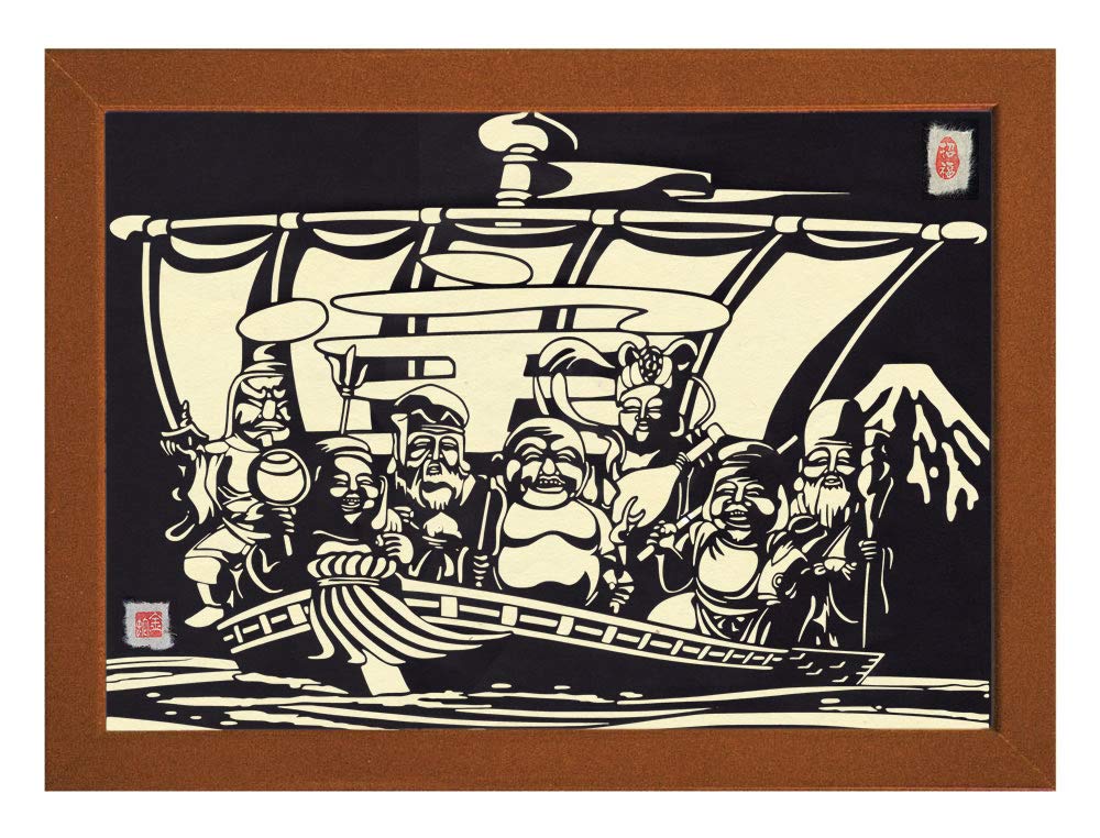 七福神の切り絵 最強開運 七福神 切り絵』 ～福を呼び込む紙切り師 