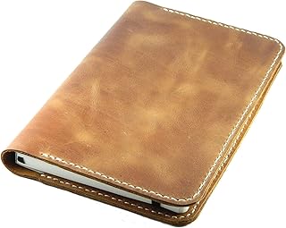 Funda para Pasaporte, Funda de Cuero Slim Smart Cover para Pasaporte Cartera de Tarjeta de Crédito para Hombre Carpeta de Documentos para Hombre Funda para Pase de Vacunación 6" x 5" Marrón