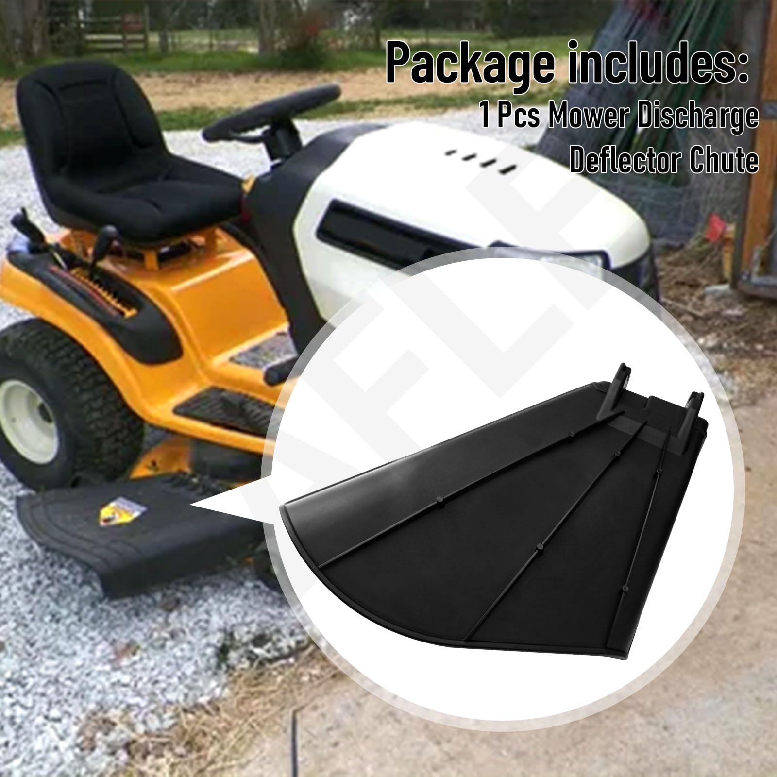 604268 - Canal deflector de descarga para cortacésped compatible con Hus-tler Raptor de 42 pulgadas y 52 pulgadas y SD SDX