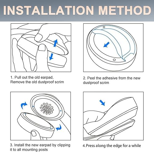 Miniatura 5 de Solo3 Almohadillas de repuesto para los oídos, almohadillas compatibles con auriculares inalámbricos Beats Solo 2 y Solo 3, almohadillas Solo2 Solo3