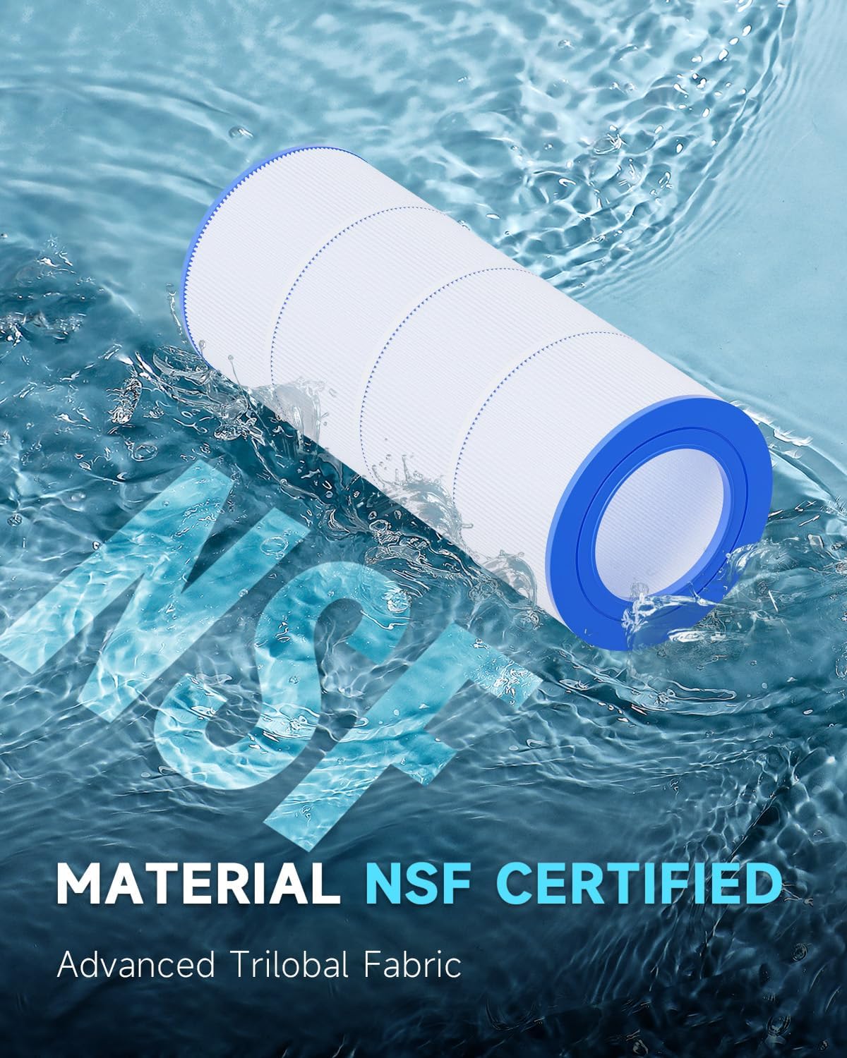 AQUALTRA Pool Filter Compatible with CC100, C-9410, CCRP100, PAP100, PAP100-4, Ultral-C3, R173215, FC-0686, 100 sq. ft., 23 5/8" x 10 1/16" 2 Pack