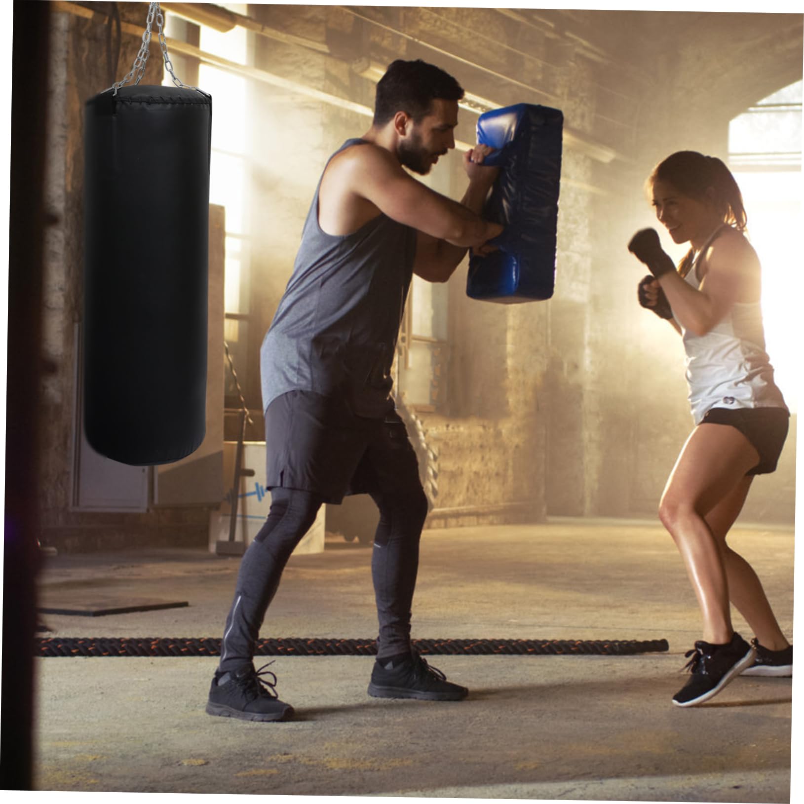 Abaodam Boxing Sandbag Flexible Durable Ideal for Thai Fitness Training Hangable Sandbag