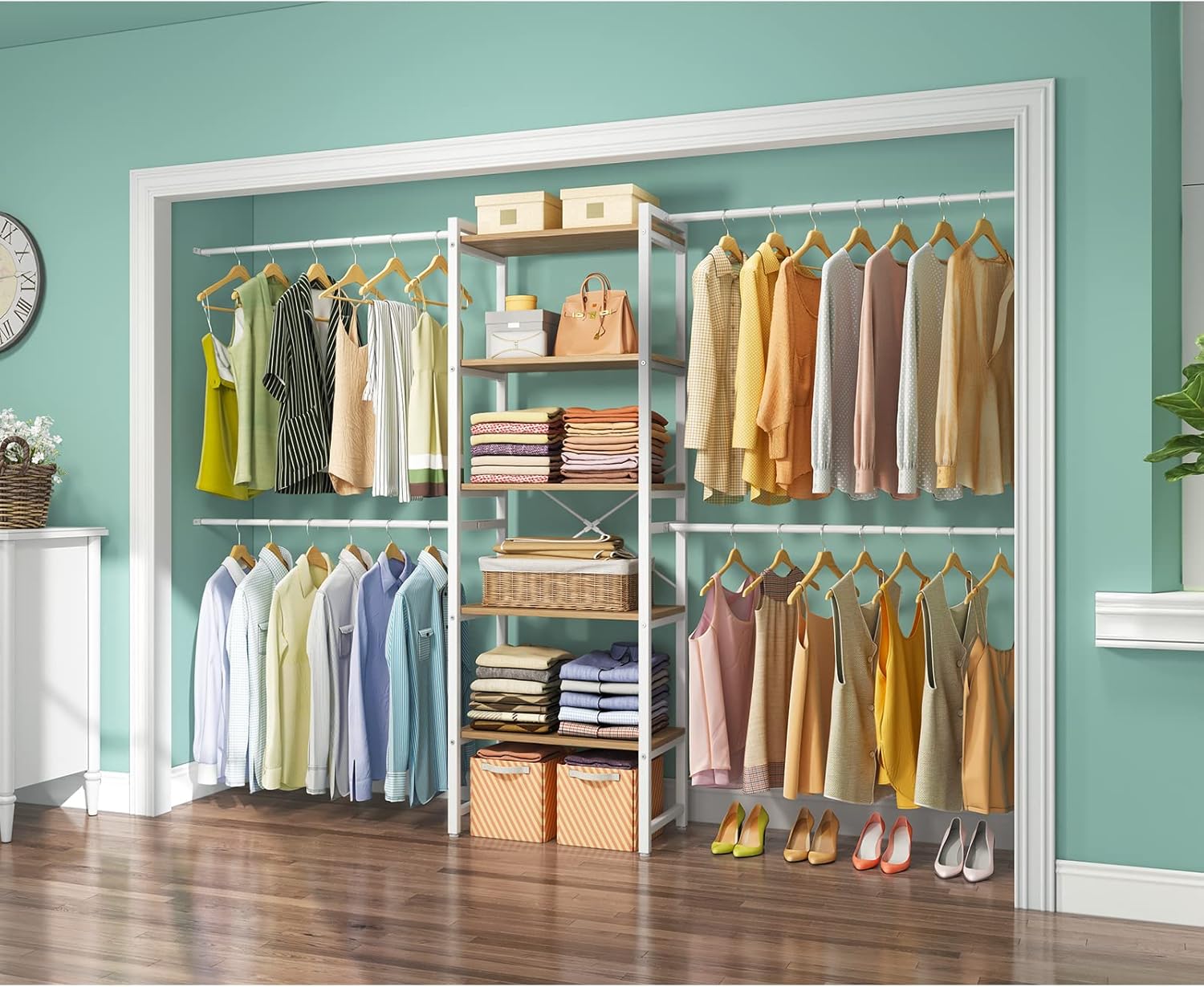 Buy Timate P6 Bedroom Armoires Walk in Closet Organizer System Kit